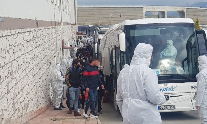 Karabük’te misafir edilen Cezayirliler ülkelerine gönderilmeye başladı