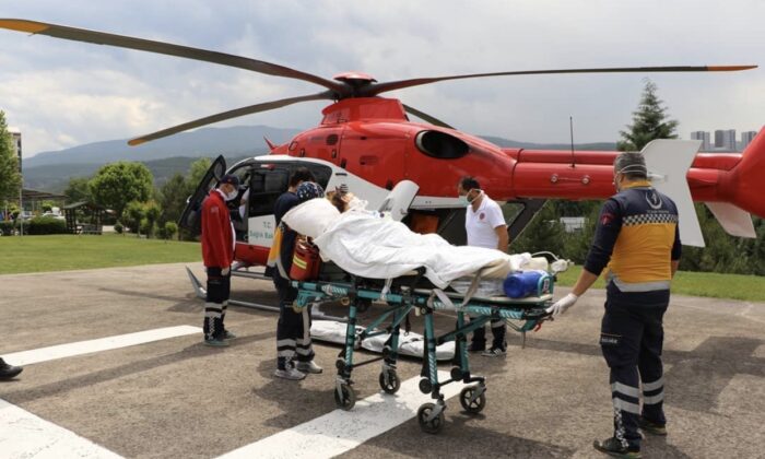 Doğum Yapan Kadın Ambulans Helikopterle Ankara’ya Sevk Edildi