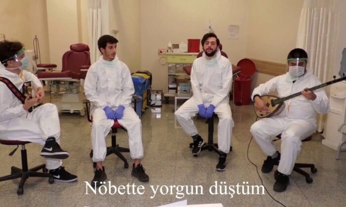 Sağlık çalışanlarının ‘Covid’ şarkısı beğeni yağmuruna tutuldu