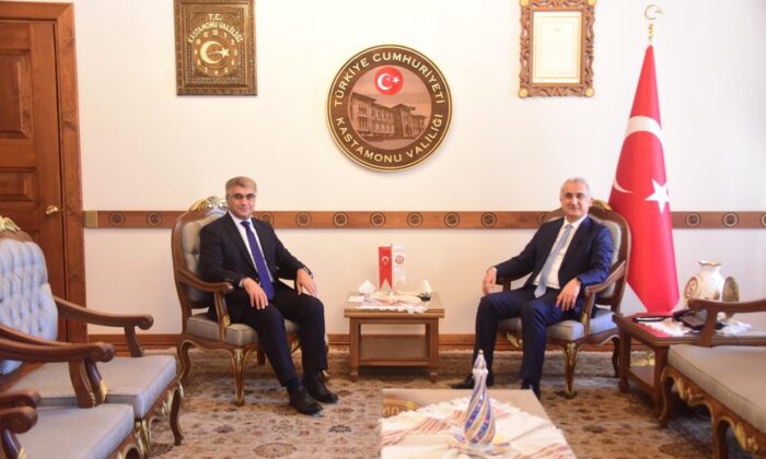 Vali Gürel Kastamonu Valisini Ziyaret Etti