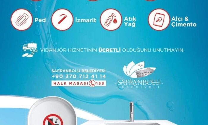 Safranbolu Belediyesi Afişle Uyardı