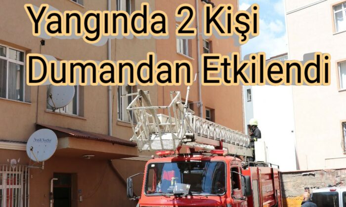 Karabük’te apartmanda çıkan yangında 2 kişi dumandan etkilendi