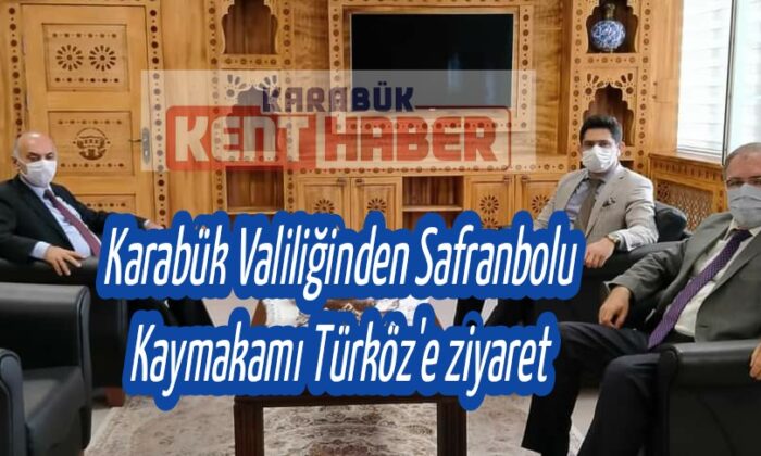 KARABÜK VALİ YARDIMCILARINDAN KAYMAKAM TÜRKÖZ’E HAYIRLI OLSUN ZİYARETİ