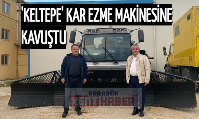 Keltepe Kayak Merkezi Kar Ezme Makinesine Kavuştu