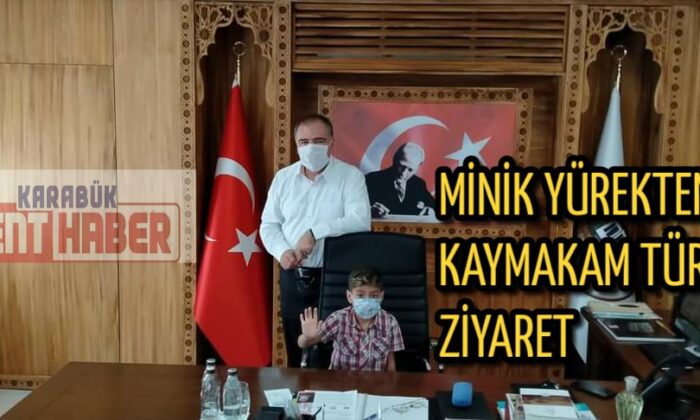 DUCHENNE (DMD) DÜNYA FARKINDALIK GÜNÜNDE MİNİK YÜREKTEN KAYMAKAM TÜRKÖZ’E ZİYARET