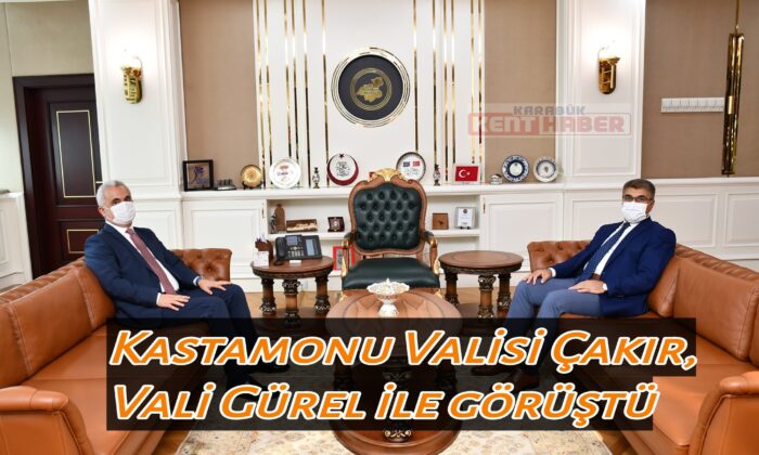 Kastamonu Valisi Çakır, Vali Gürel ile görüştü