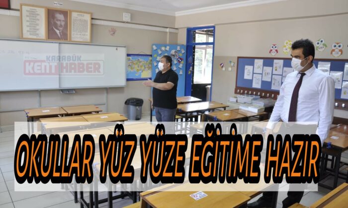 Safranbolu’da okullar yüz yüze eğitime hazır