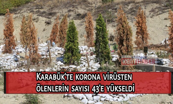 Karabük’te korona virüsten ölenlerin sayısı 43’e yükseldi