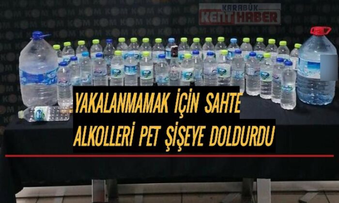Karabük’te sahte içki operasyonu: 1 gözaltı