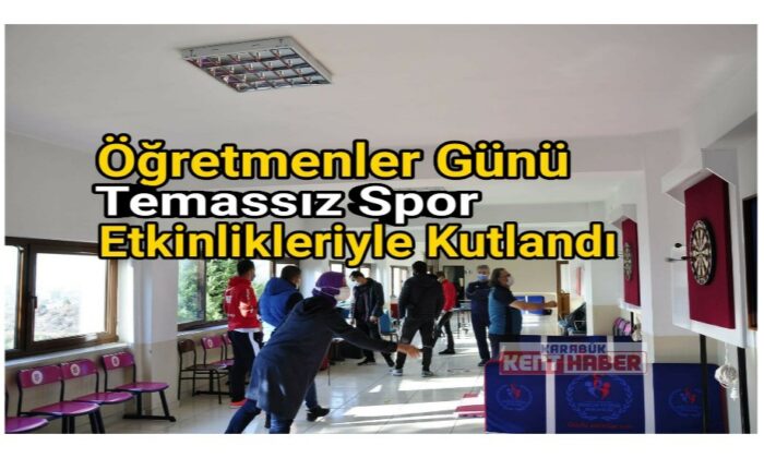 Öğretmenler Günü temassız spor etkinlikleriyle kutlandı