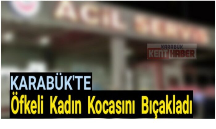 Tartıştığı kocasını sırtından bıçakladı