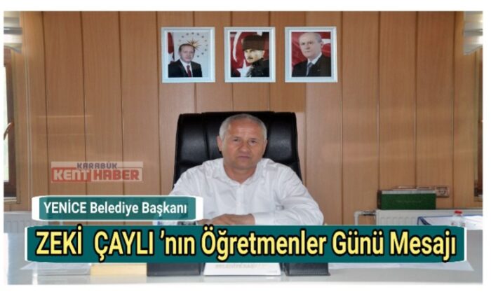 Başkan Çaylı’nın Öğretmenler Günü mesajı