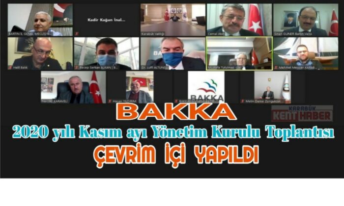 BAKKA Kasım Ayı Yönetim Kurulu Toplantısı yapıldı