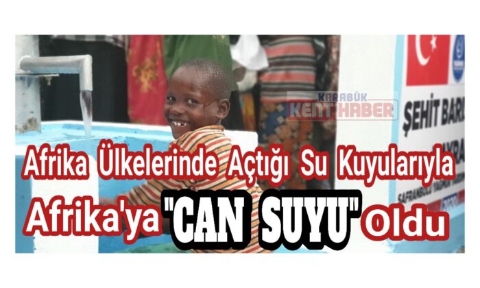 Afrika’lı çocukların su sevinci