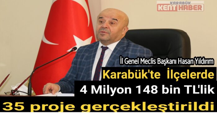 Karabük’te ilçelerde 4 Milyon 148 bin TL’lik 35 proje gerçekleştirildi