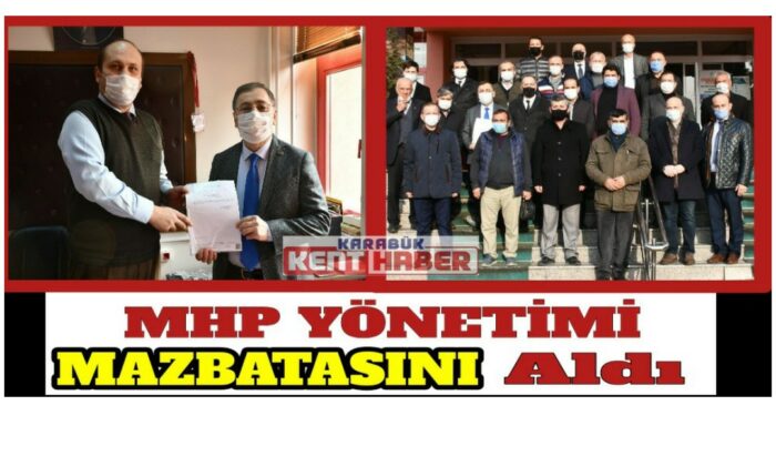 MHP yönetimi mazbatasını aldı
