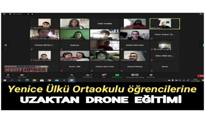 Öğrencilere uzaktan drone eğitimi