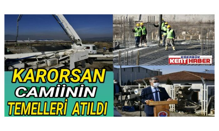 Karorsan Camiinin Temelleri atıldı