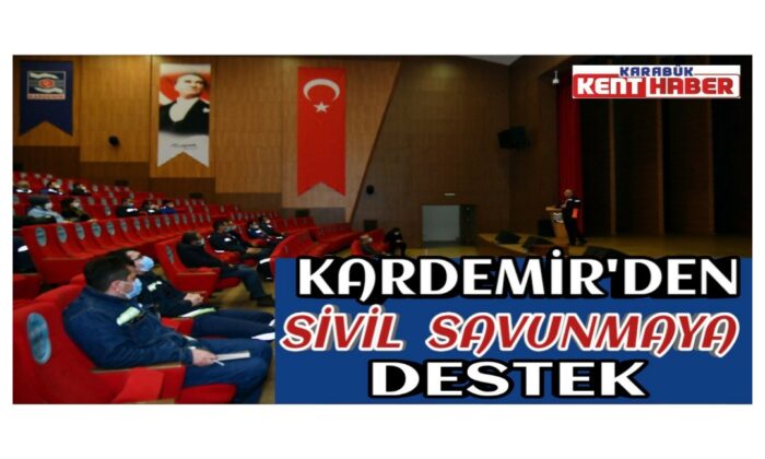 KARDEMİR’den sivil savunmaya destek