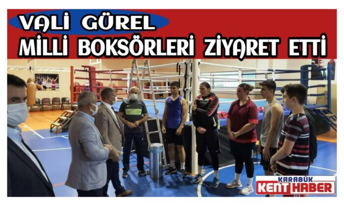 Vali Gürel, Milli Boksörleri Ziyaret Etti