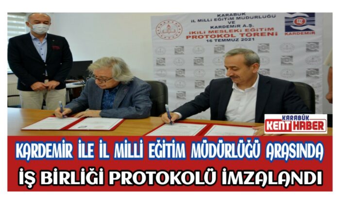 Kardemir ile İl Milli Eğitim Müdürlüğü Arasında İş Birliği Protokolü İmzalandı