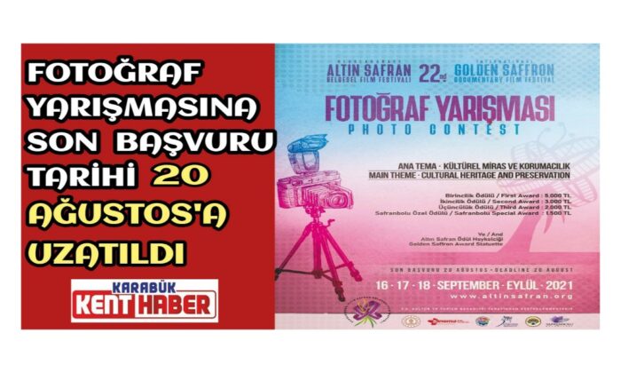 Fotoğraf Yarışmasına Son Başvuru Tarihi 20 Ağustos’a Uzatıldı