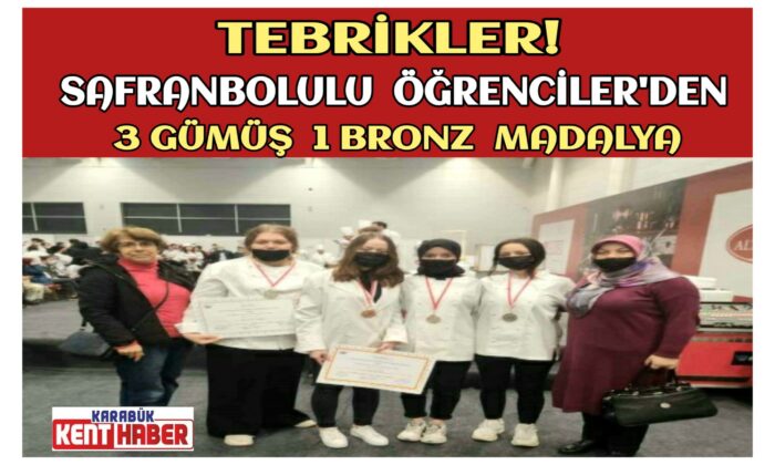 Safranbolulu Öğrenciler 3 Gümüş 1 Bronz Madalya