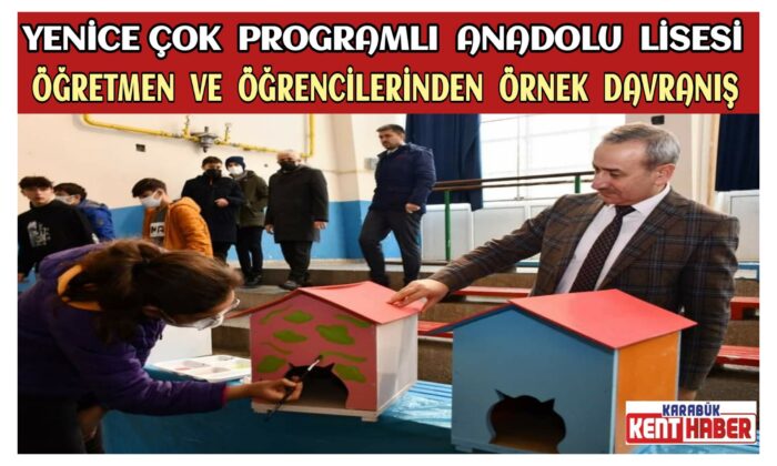 Yenice Çok Programlı Anadolu Lisesi Öğretmen ve Öğrencilerinden Örnek Davranış