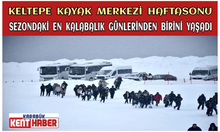 Keltepe Kayak Merkezi sezondaki en kalabalık günlerinden birini yaşadı