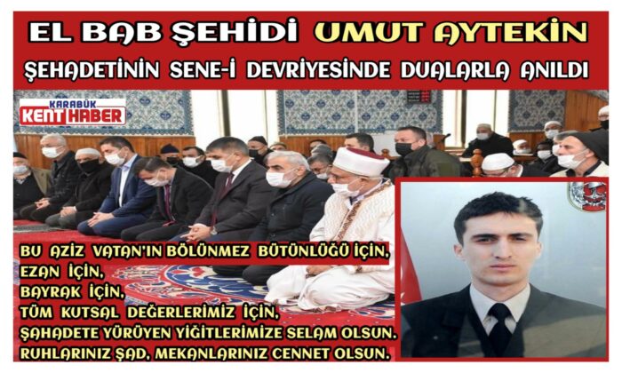 El Bab Şehidi Umut AYTEKİN Dualarla Anıldı