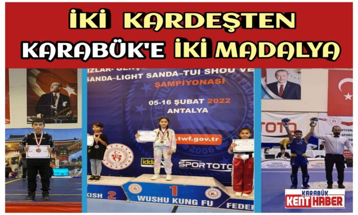 İki Kardeşten Karabük’e İki Madalya