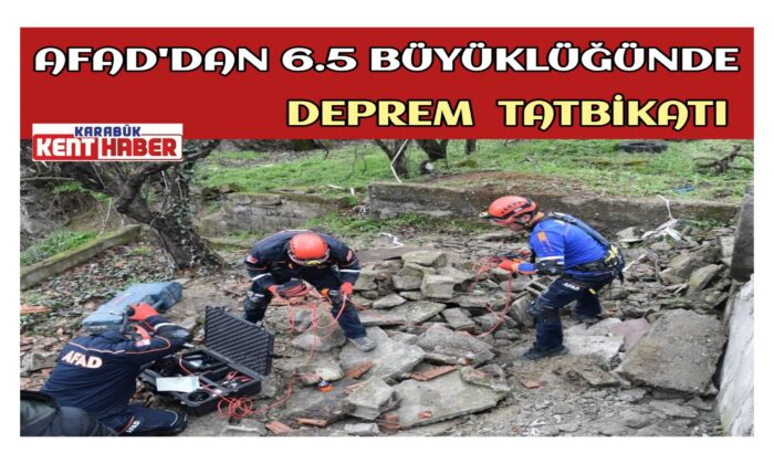 AFAD’dan 6.5 Büyüklüğünde Deprem Tatbikatı