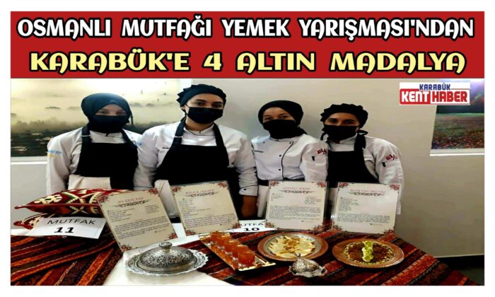 Öğrencilerden Karabük’e 4 Altın Madalya