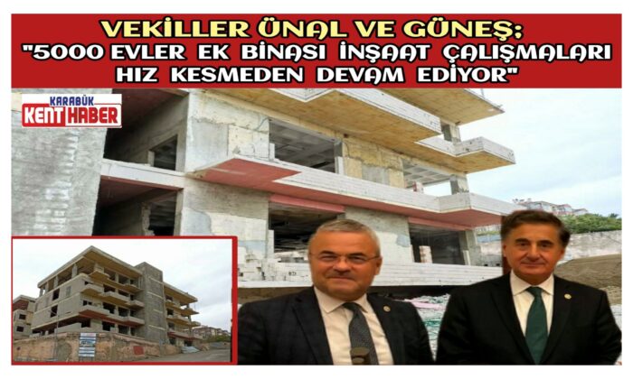 5000 Evler Ek Binası inşaat çalışmaları hız kesmeden devam ediyor