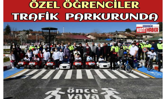 Özel Öğrenciler Trafik Parkurunda