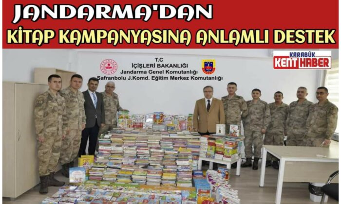 Jandarma’dan Kitap Kampanyasına Anlamlı Destek