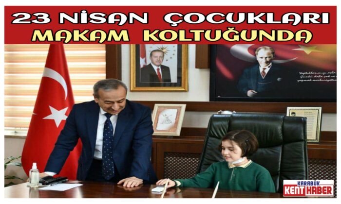 23 Nisan Çocukları Makam Koltuğunda