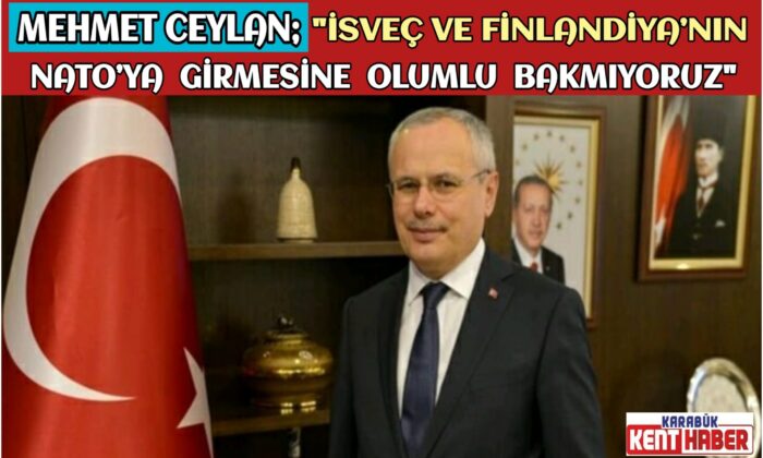 MEHMET CEYLAN; “İSVEÇ VE FİNLANDİYA’NIN NATO’YA GİRMESİNE OLUMLU BAKMIYORUZ”