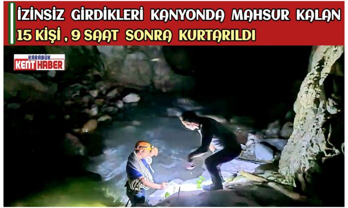 Kalyonda Mahsur Kalan 15 Kişi 9 Saat sonra kurtarıldı