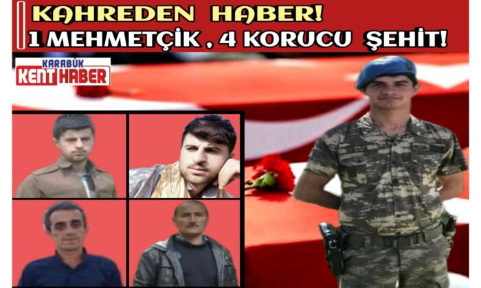 Pençe-Yıldırım Harekatında 1 asker ve 4 korucu şehit oldu