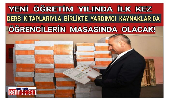 YENİ ÖĞRETİM YILINDA İLK KEZ DERS KİTAPLARIYLA BİRLİKTE YARDIMCI KAYNAKLAR DA ÖĞRENCİLERİN MASASINDA OLACAK