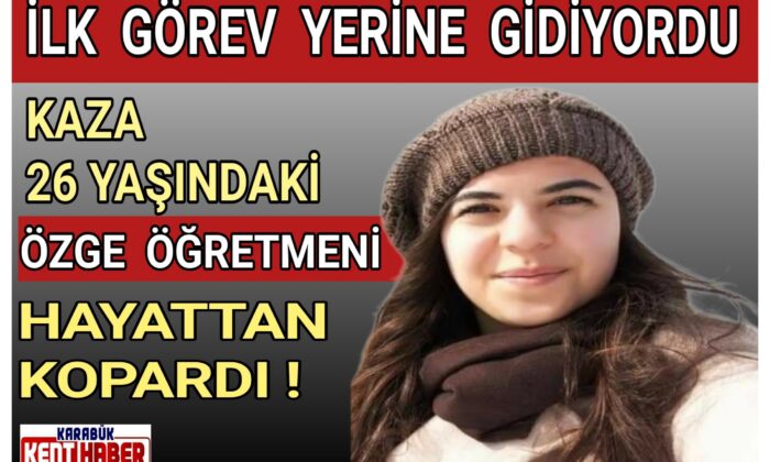 Kaza,Genç Öğretmeni Hayattan Kopardı!