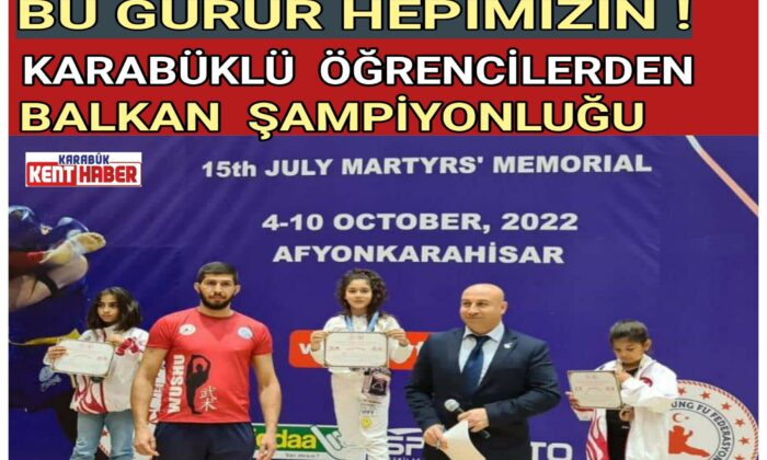 Karabüklü Öğrencilerden Balkan Şampiyonluğu