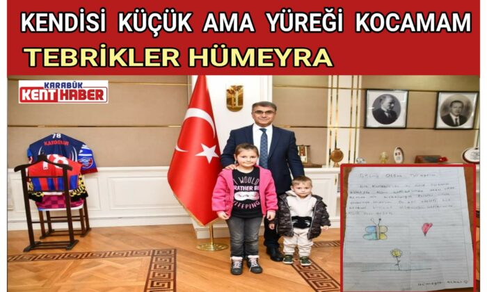 KENDİSİ&nbsp; KÜÇÜK AMA&nbsp; YÜREĞİ&nbsp; KOCAMAM<br>TEBRİKLER HÜMEYRA