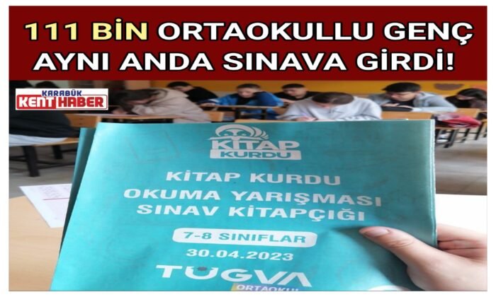 111 BİN ORTAOKULLU GENÇ AYNI ANDA SINAVA GİRDİ!