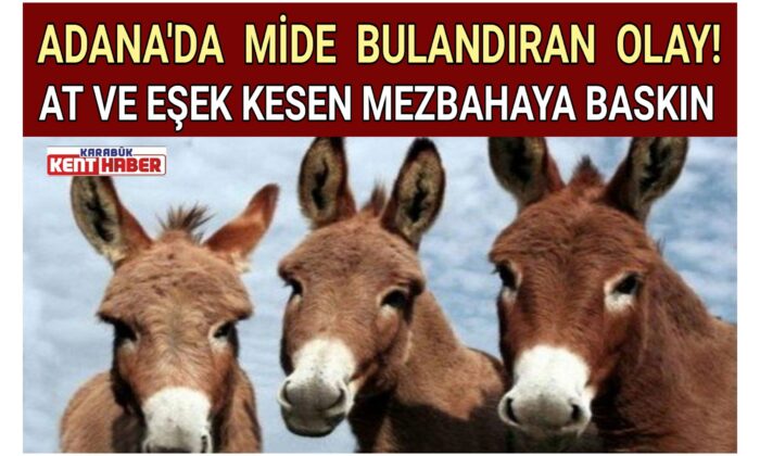 ADANA’DA MİDE BULANDIRAN OLAY!