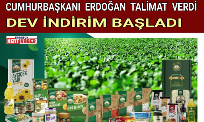 CUMHURBAŞKANI ERDOĞAN TALİMAT VERDİ DEV İNDİRİM BAŞLADI