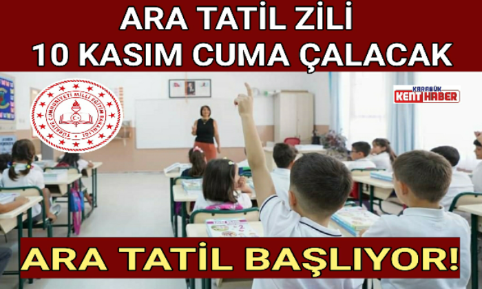 ARA TATİL BAŞLIYOR!