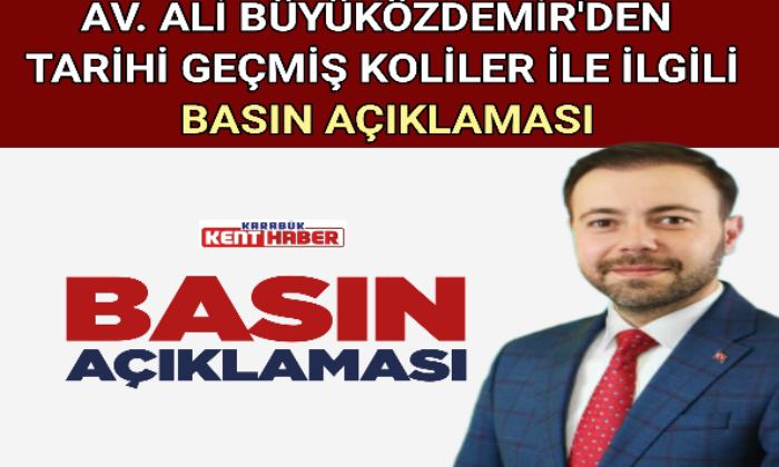 Av. Ali BÜYÜKÖZDEMİR’DEN Basın açıklaması