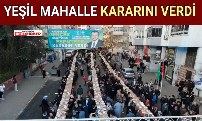 YEŞİL MAHALLE KARARINI VERDİ